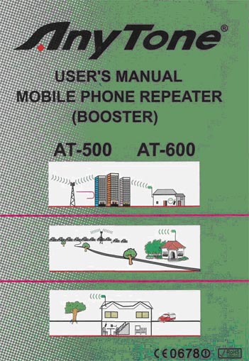 Users manual mobile phone repeater ANYTONE
