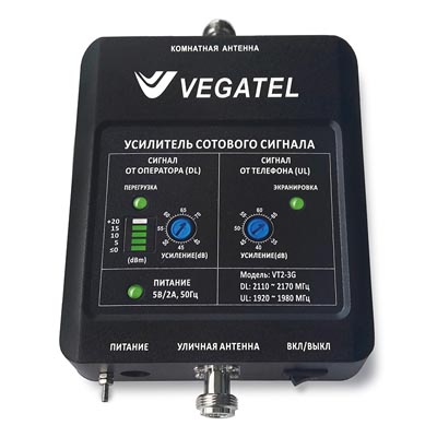 VEGATEL VT2-3G (LED)  KIT ретранслятор UMTS-2100 (3G)